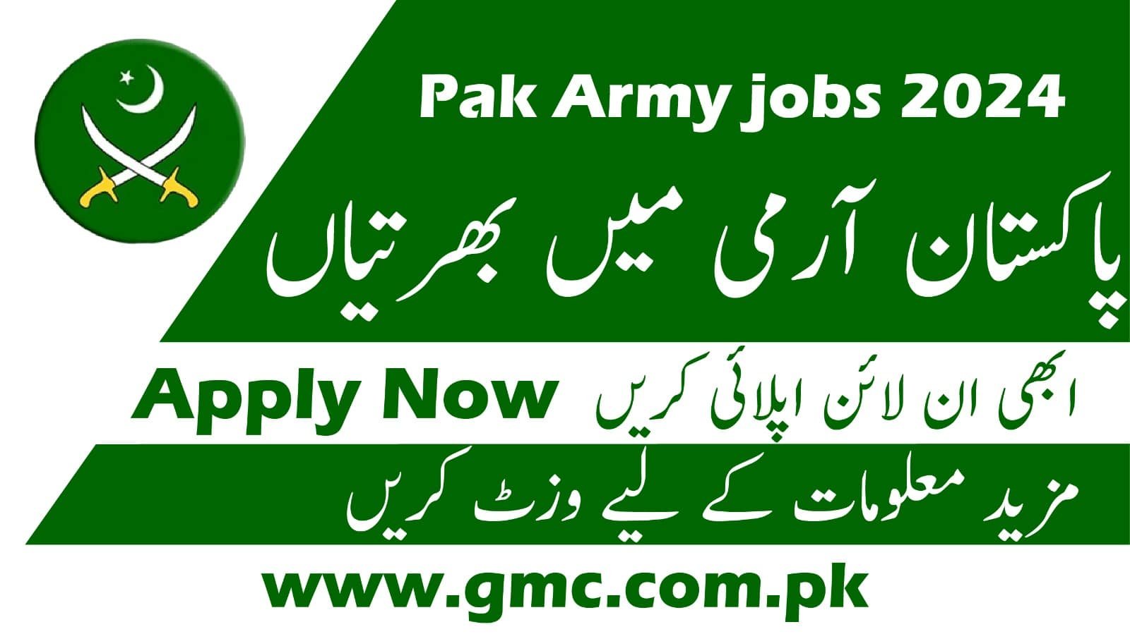 Join Pak Army jobs 2024 – Apply Now