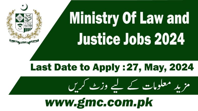 Ministry Of Law And Justice Jobs 2024, Application Form Www.molaw.gov.pk