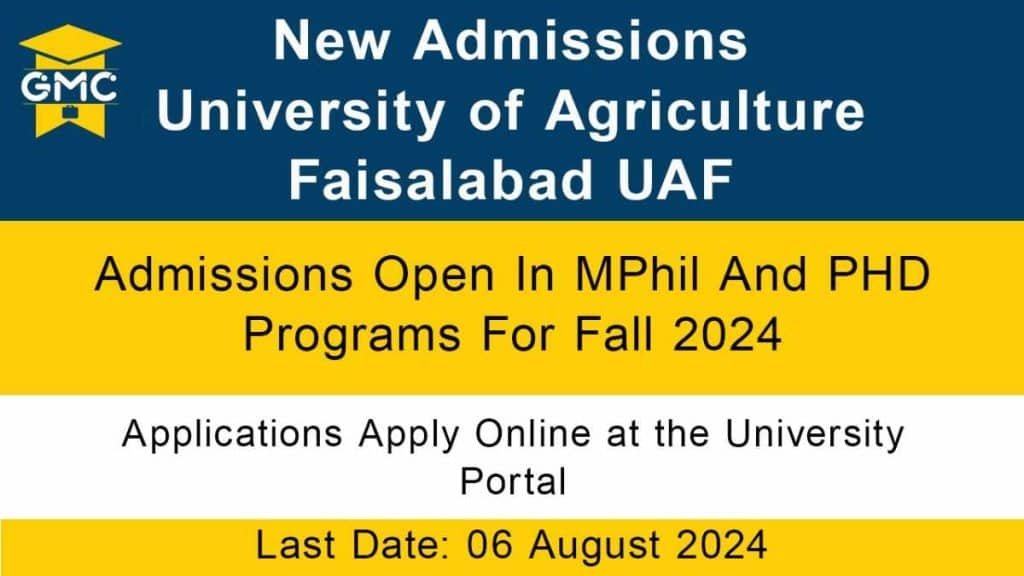 Eligibility Criteria And Available Programs At University Of Agriculture Faisalabad (Uaf)