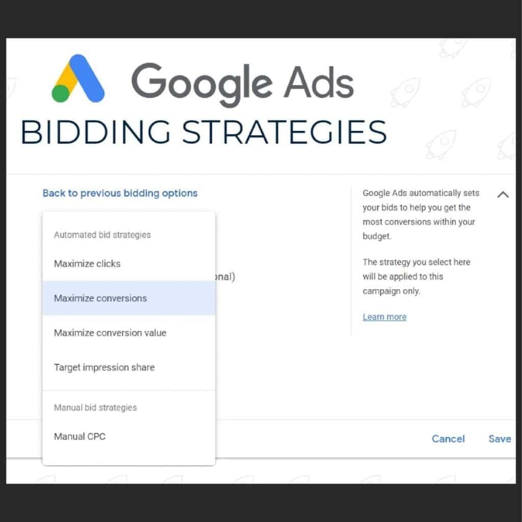 Set Your Budget And Bidding Strategy