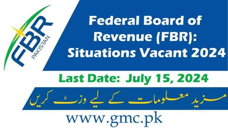 Exciting Career Opportunities With The Federal Board Of Revenue (Fbr): Situations Vacant 2024!