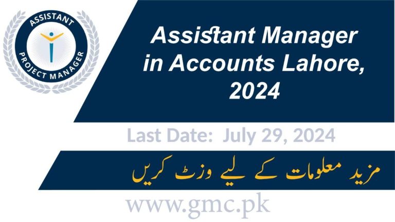 Jobs For Assistant Manager In Accounts-Lahore, July 2024