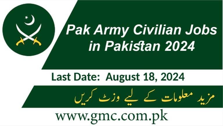 Pak Army Civilian Jobs In Pakistan 2024