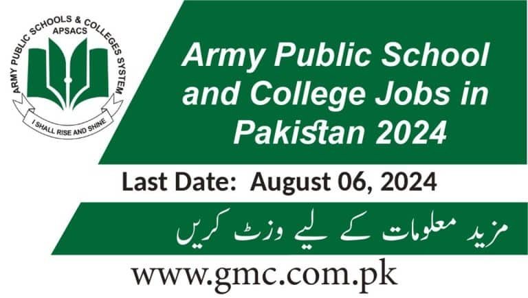 Army Public School And College Jobs In Pakistan 2024