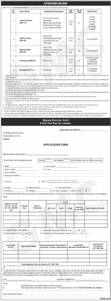 Election Commission Of Pakistan Ecp Jobs 2024 Advertisement