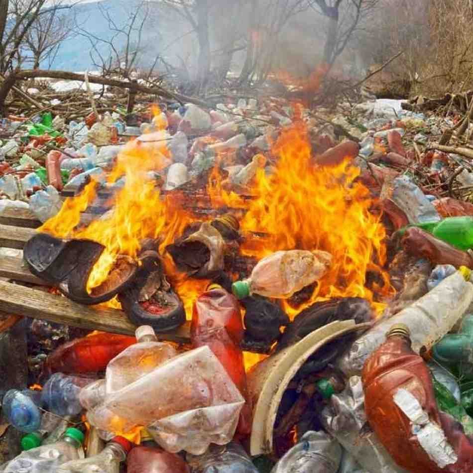 Air Pollution From Plastic Burning