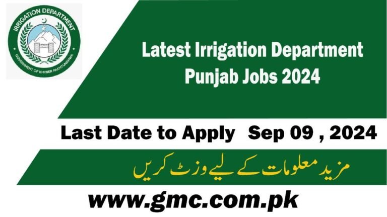 Latest Irrigation Department Punjab Jobs 2024 