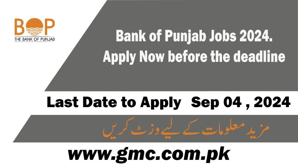 Bank of Punjab Jobs 2024