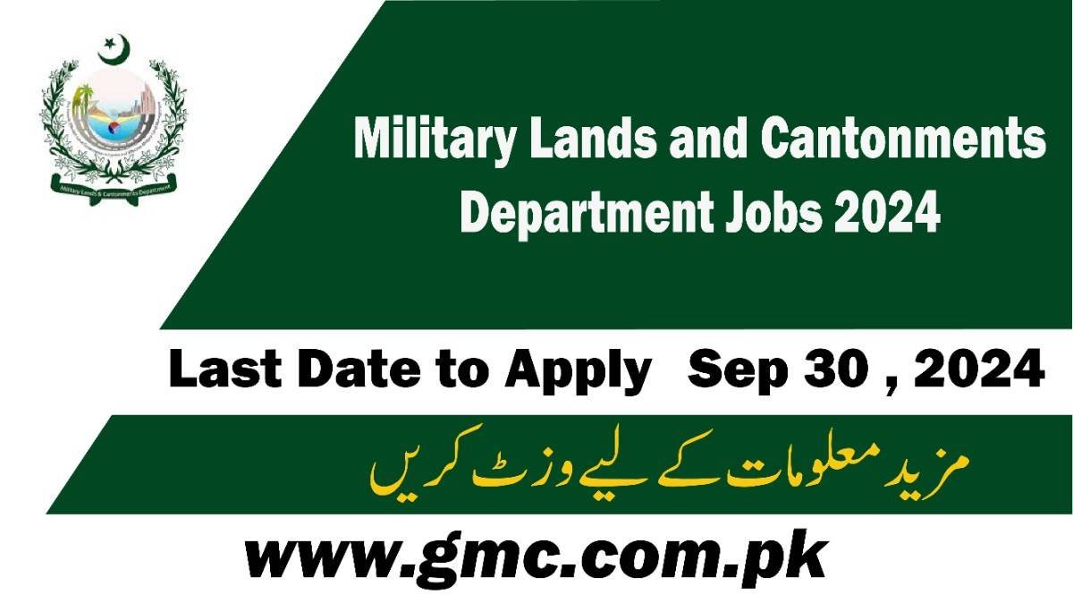 Latest Military Lands and Cantonments Department Jobs 2024