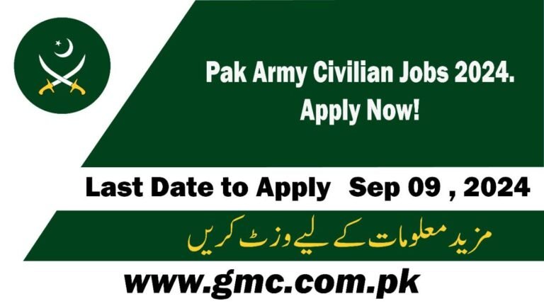 Pak Army Civilian Jobs 2024