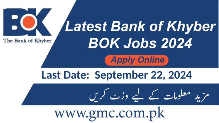 Latest Bank Of Khyber Bok Jobs 2024 Apply Online