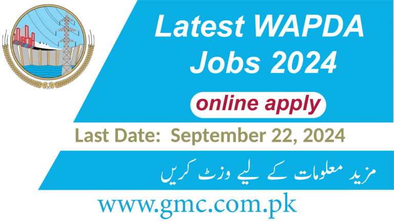 Latest Wapda Jobs 2024 Online Apply