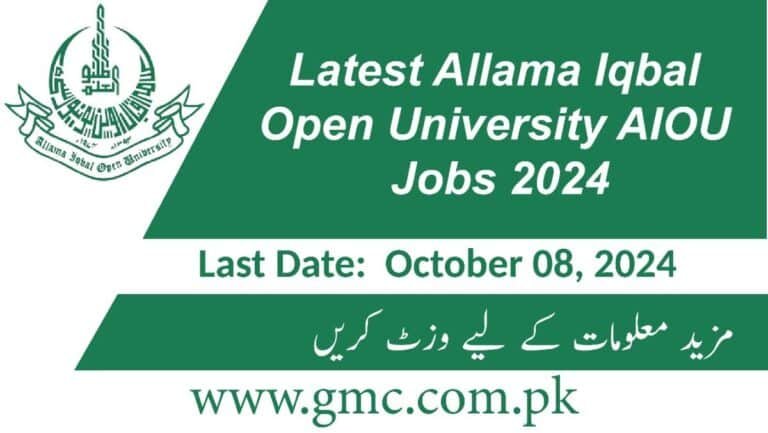 Latest Allama Iqbal Open University Aiou Jobs 2024