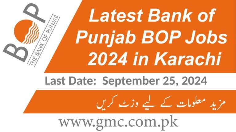 Latest Bank Of Punjab Bop Jobs 2024 In Karachi