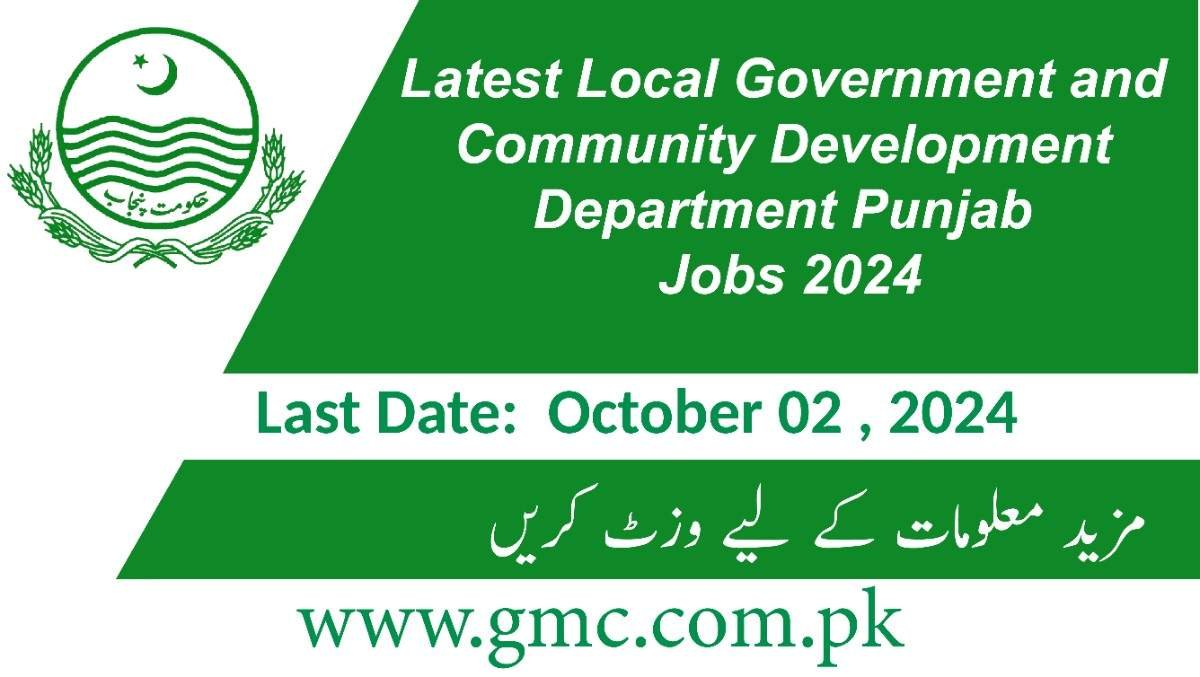 Latest Local Government and Community Development Department Punjab Jobs 2024