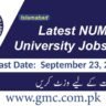 Latest Numl University Jobs 2024 In Islamabad