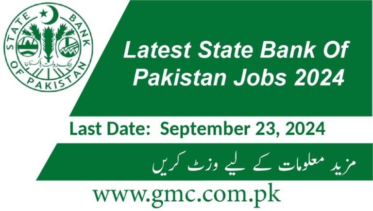 Latest State Bank Of Pakistan Jobs 2024