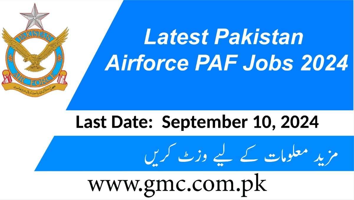 Latest Pakistan Airforce PAF Jobs 2024