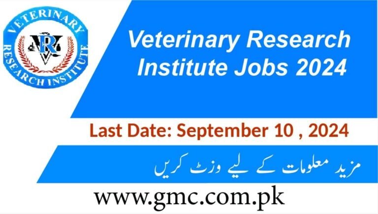 Veterinary Research Institute Jobs 2024