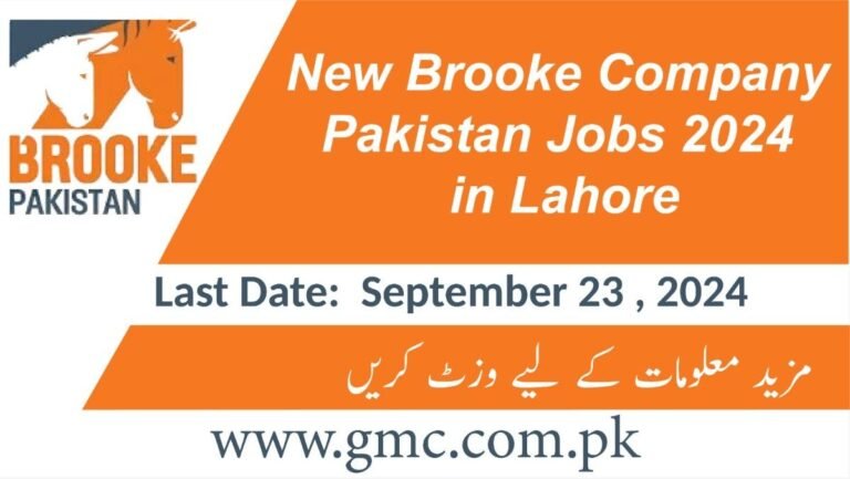 New Brooke Company Pakistan Jobs 2024 In Lahore