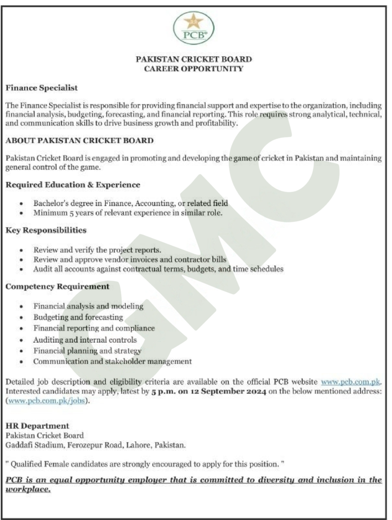 Pcb Jobs 2024 Advertisement