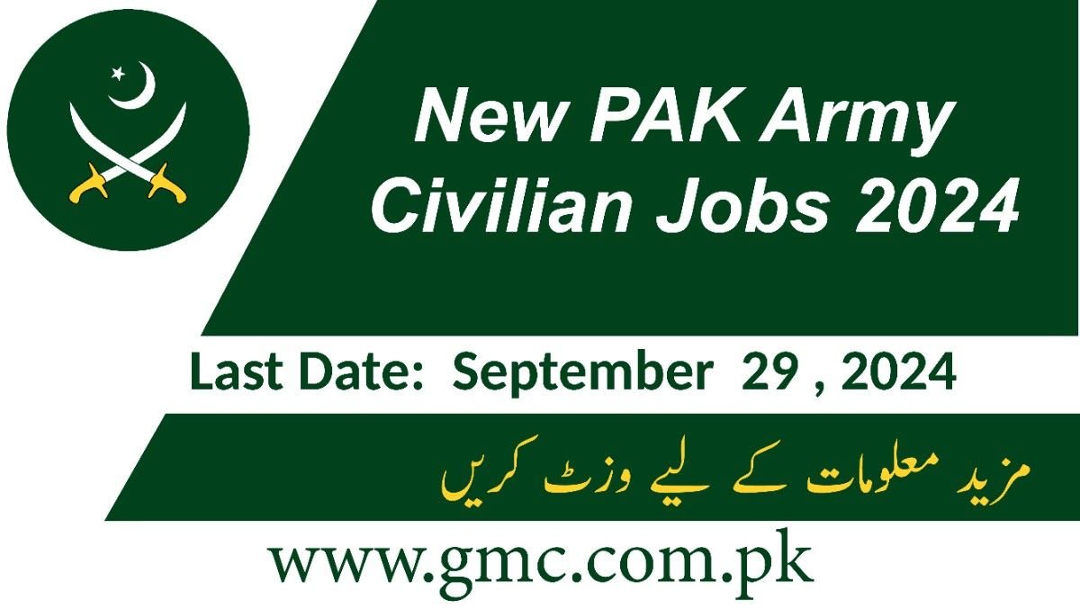 New PAK Army Civilian Jobs 2024