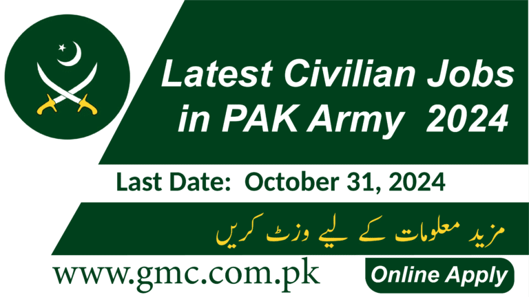 Latest Civilian Jobs In Pak Army Online Apply 2024