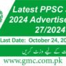 Latest Ppsc Jobs 2024 Advertisement 27/2024