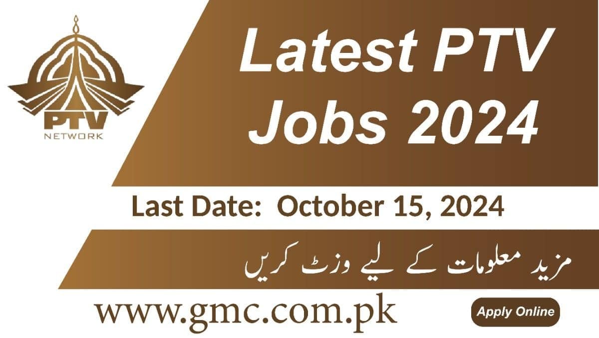 Latest PTV Jobs 2024 Apply Online