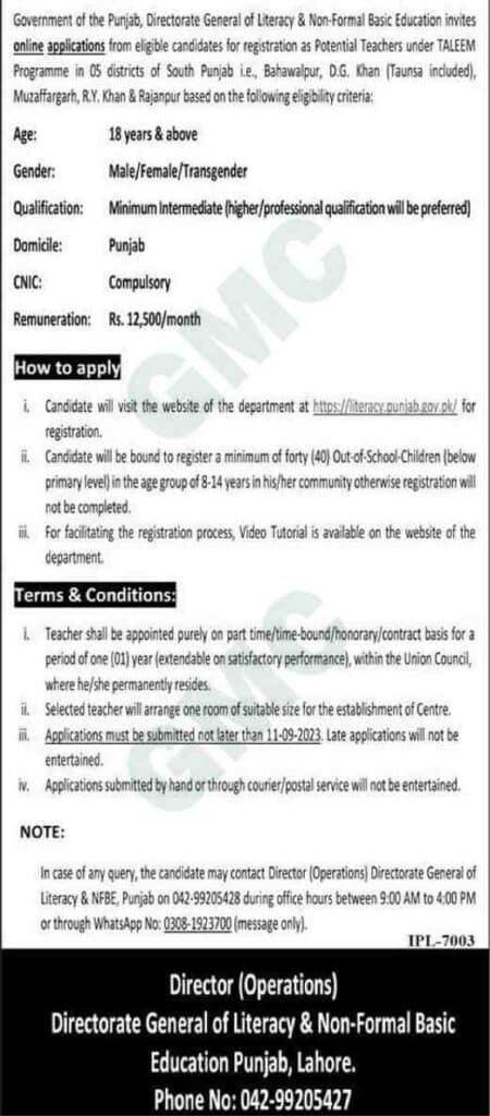 Advertisement Latest Teaching Jobs 2024