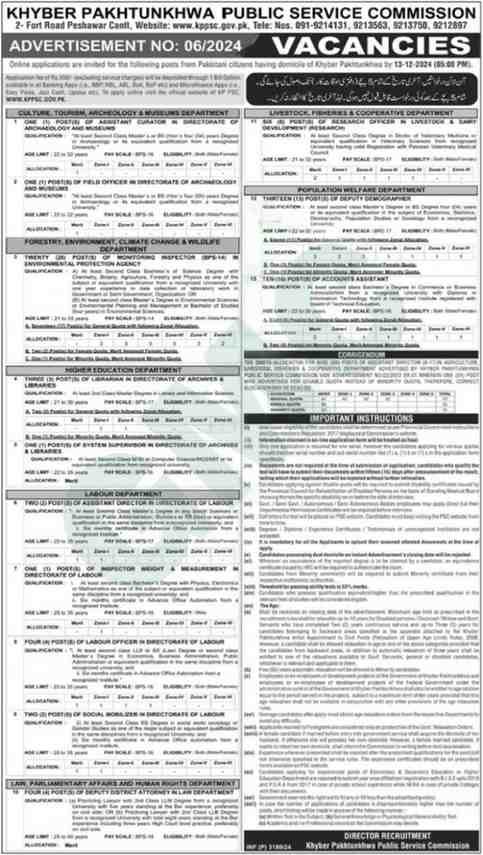 Advertisement form Jobs in Peshawar