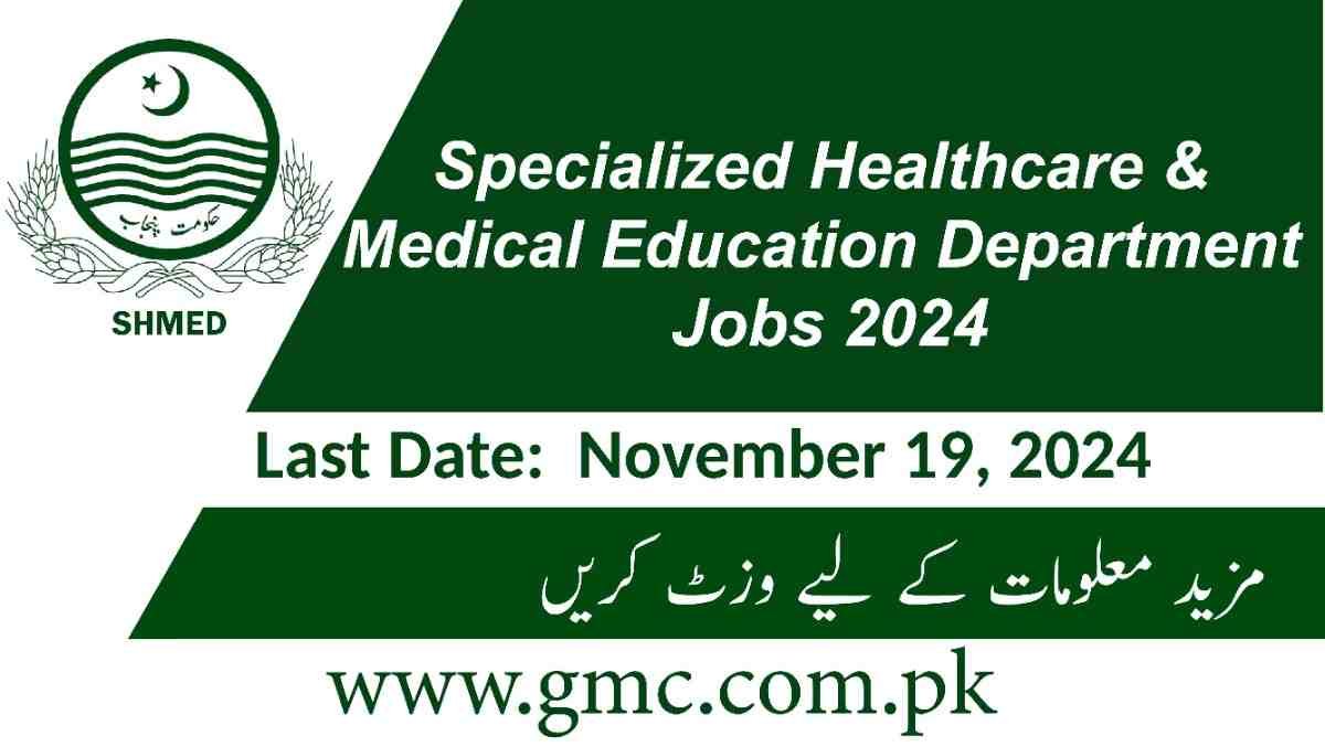 Healthcare & Medical Education Department Jobs 2024