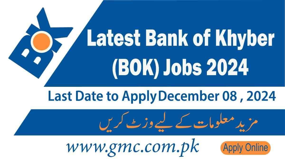 Latest Bank of Khyber jobs 2024