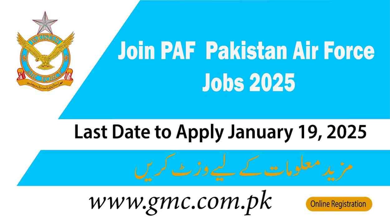 Join PAF - Pakistan Air Force Jobs Online Registration 2025