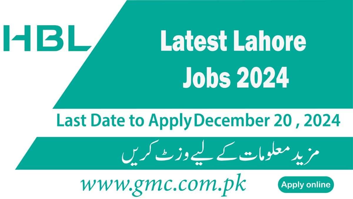 Latest Jobs in Lahore Apply Online