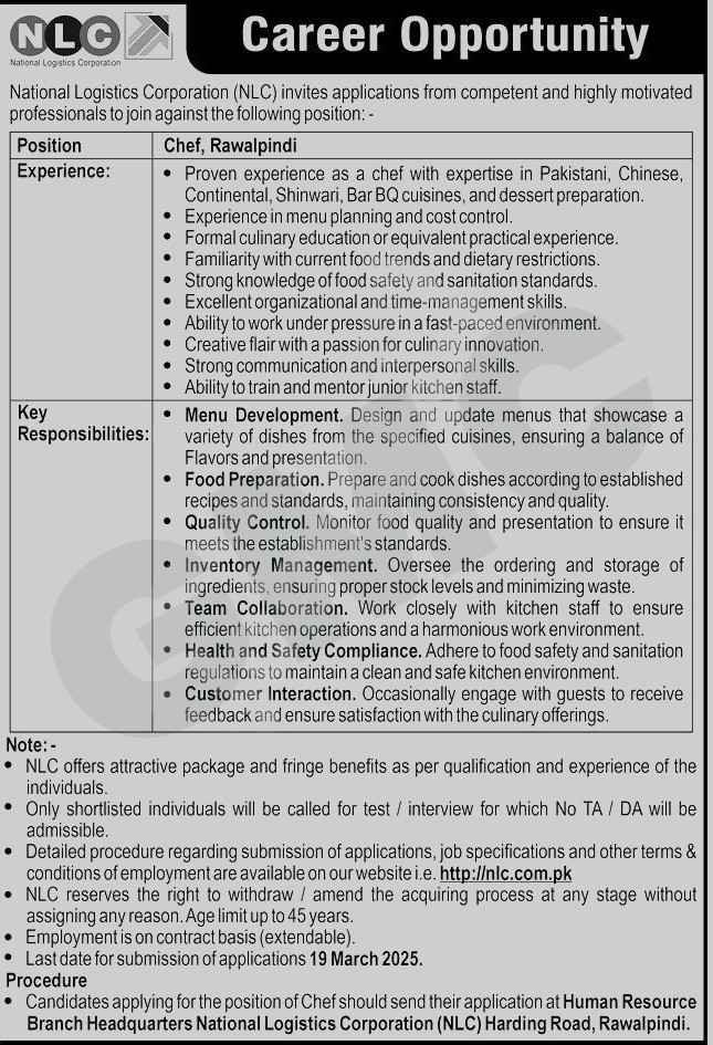 Advertisement NLC Jobs 2025 Apply Now